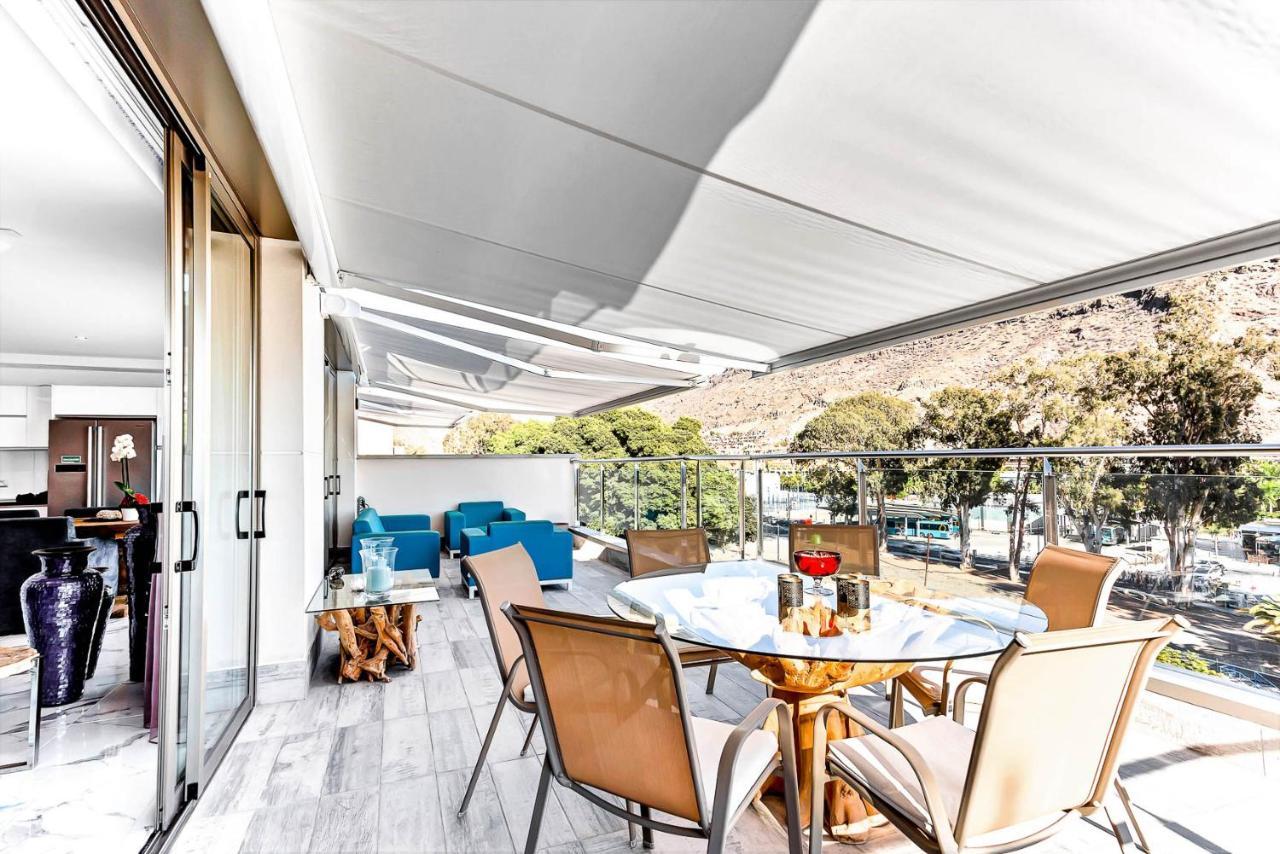 Rivera Del Puerto Luxury Penthouse With Great Terrace And Sea View Puerto De Mogan Exterior photo