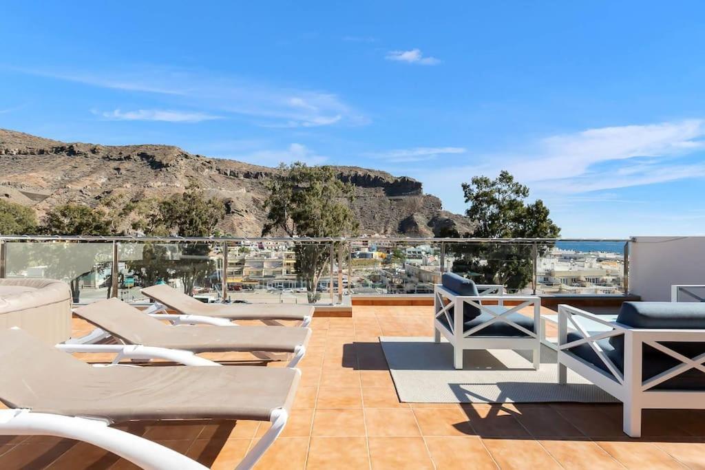 Rivera Del Puerto Luxury Penthouse With Great Terrace And Sea View Puerto De Mogan Exterior photo
